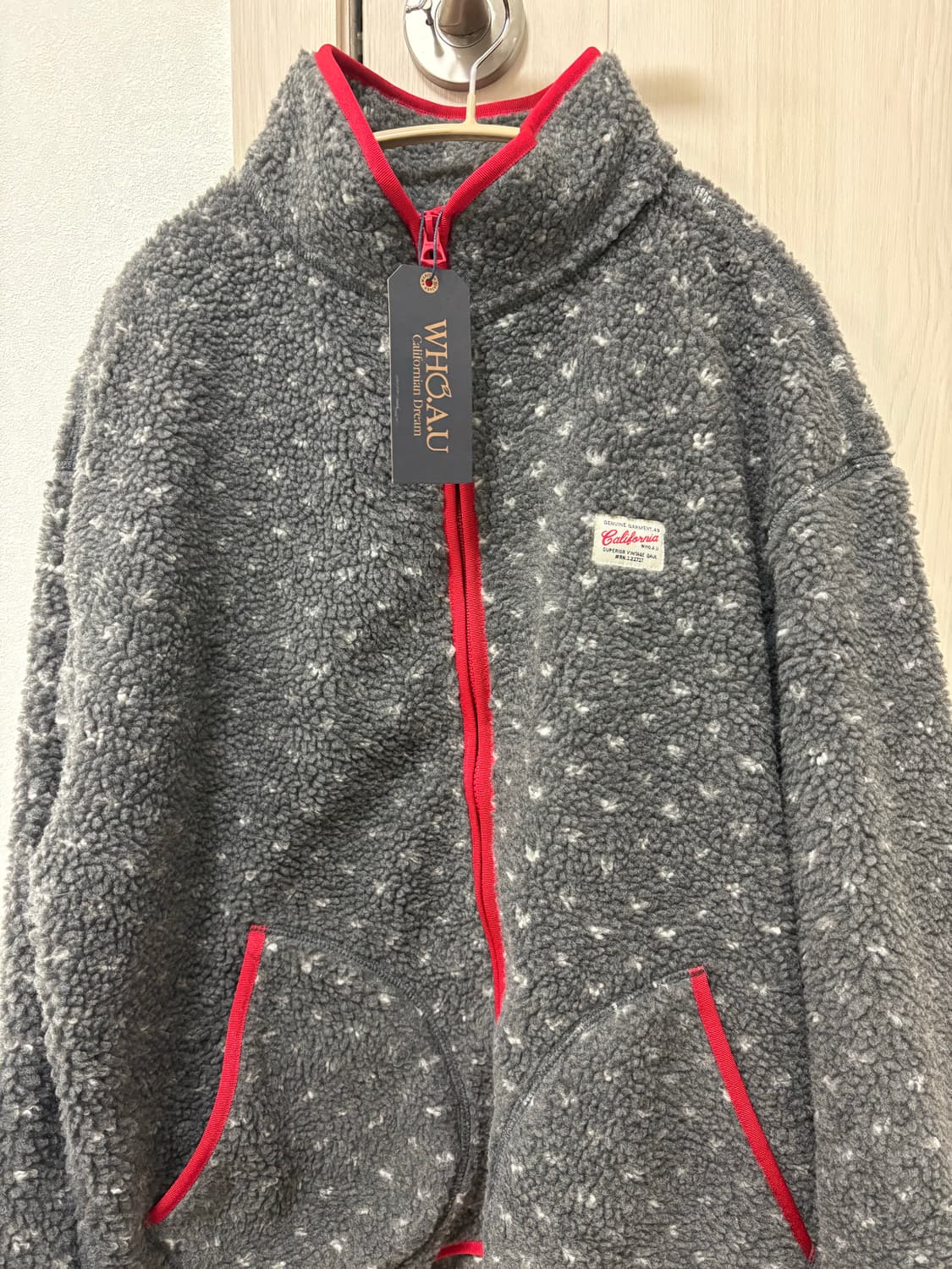 후아유 플리스 자켓 Dot Pattern Fleece Jacket 상품이미지5