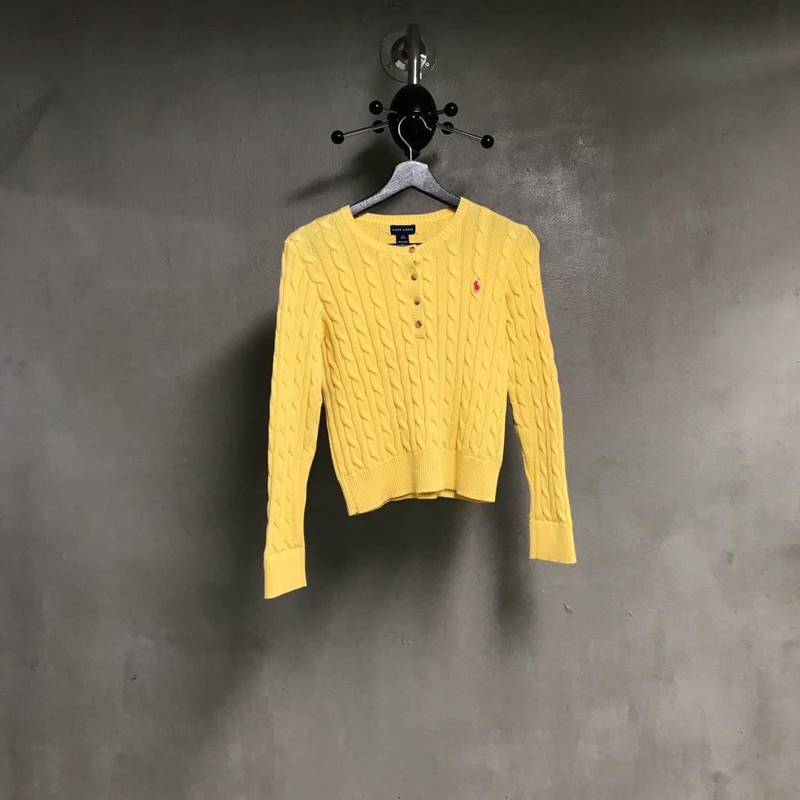 폴로 랄프로렌 케이블 니트 옐로 M8-10(W) 상품이미지1