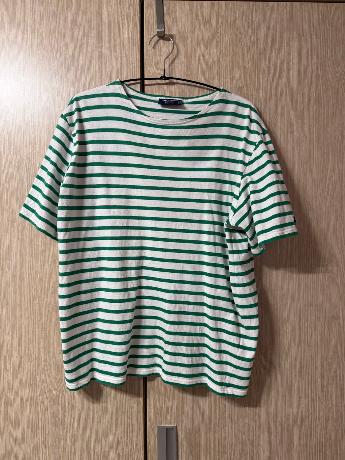 세인트제임스 스트라이프 티셔츠 그린 상품이미지1