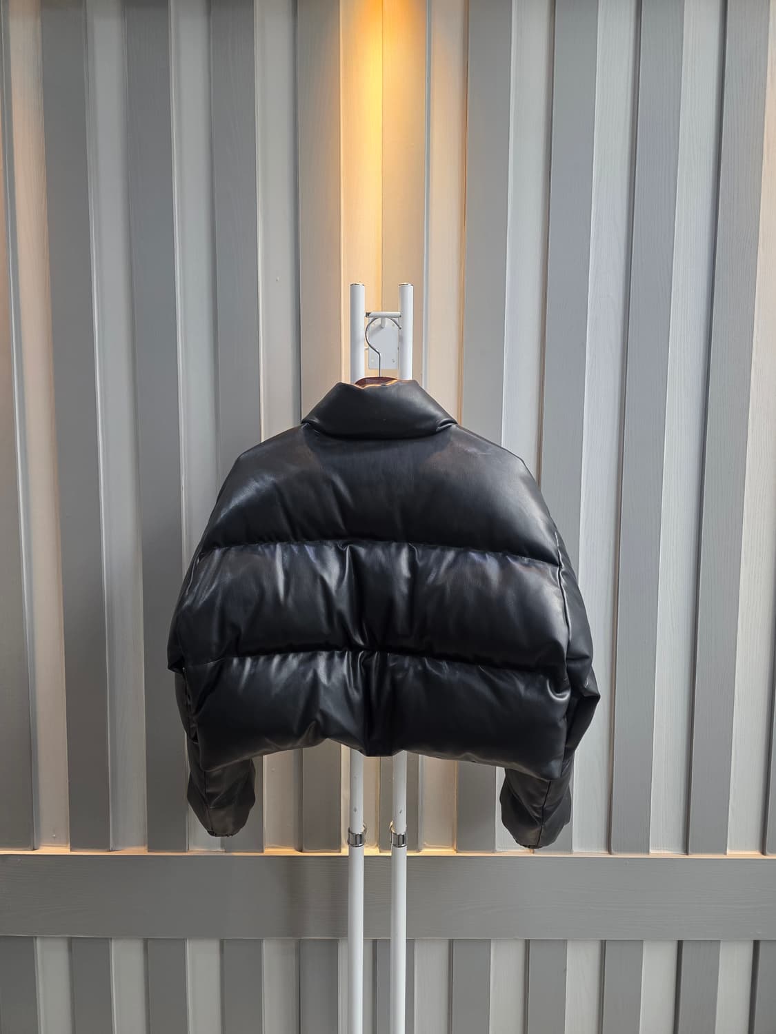 블랙 크롭패딩 상품이미지3