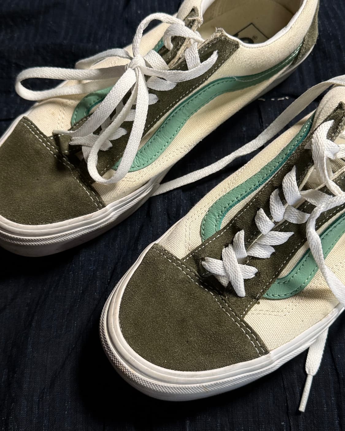 Vans 스타일 36 레트로 스포츠 슈즈 화이트 그린 US8.5 상품이미지3