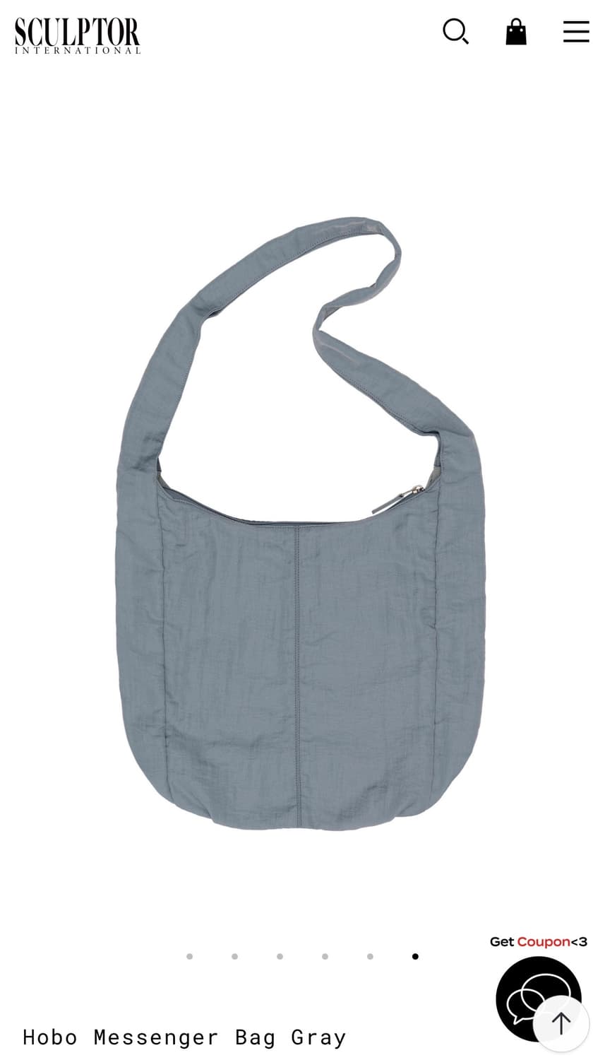 Sculptor  스컬프터 호보 메신저백 그레이 상품이미지2