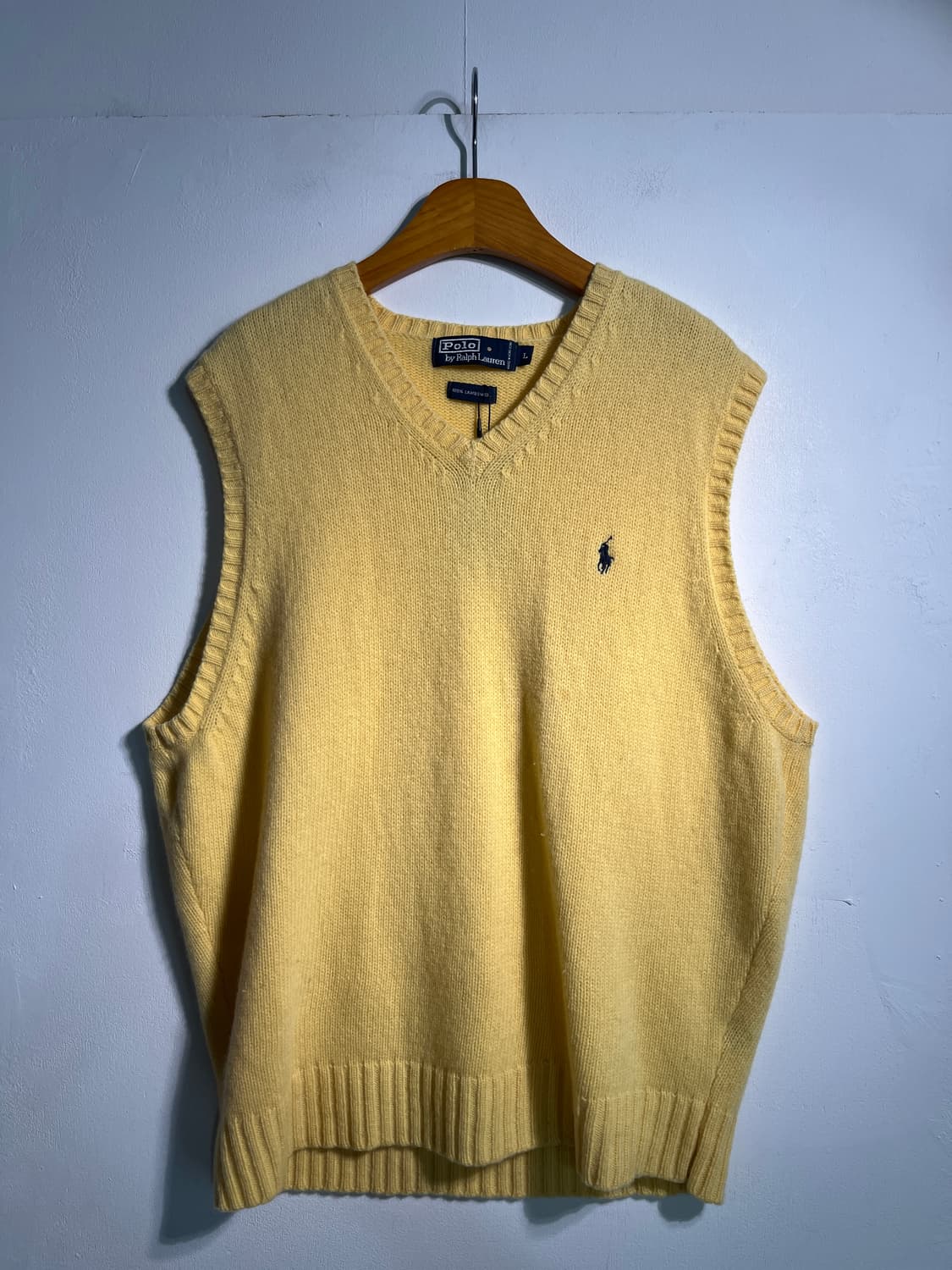 Polo Lambs wool 100% 폴로 램스울100% 베스트L 상품이미지5