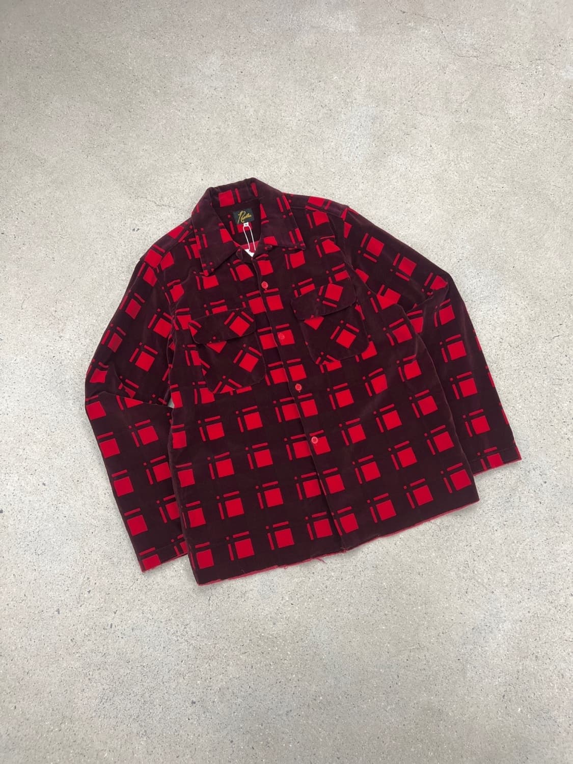 니들스 타탄 체크 그런지 벨벳 셔츠 상품이미지2