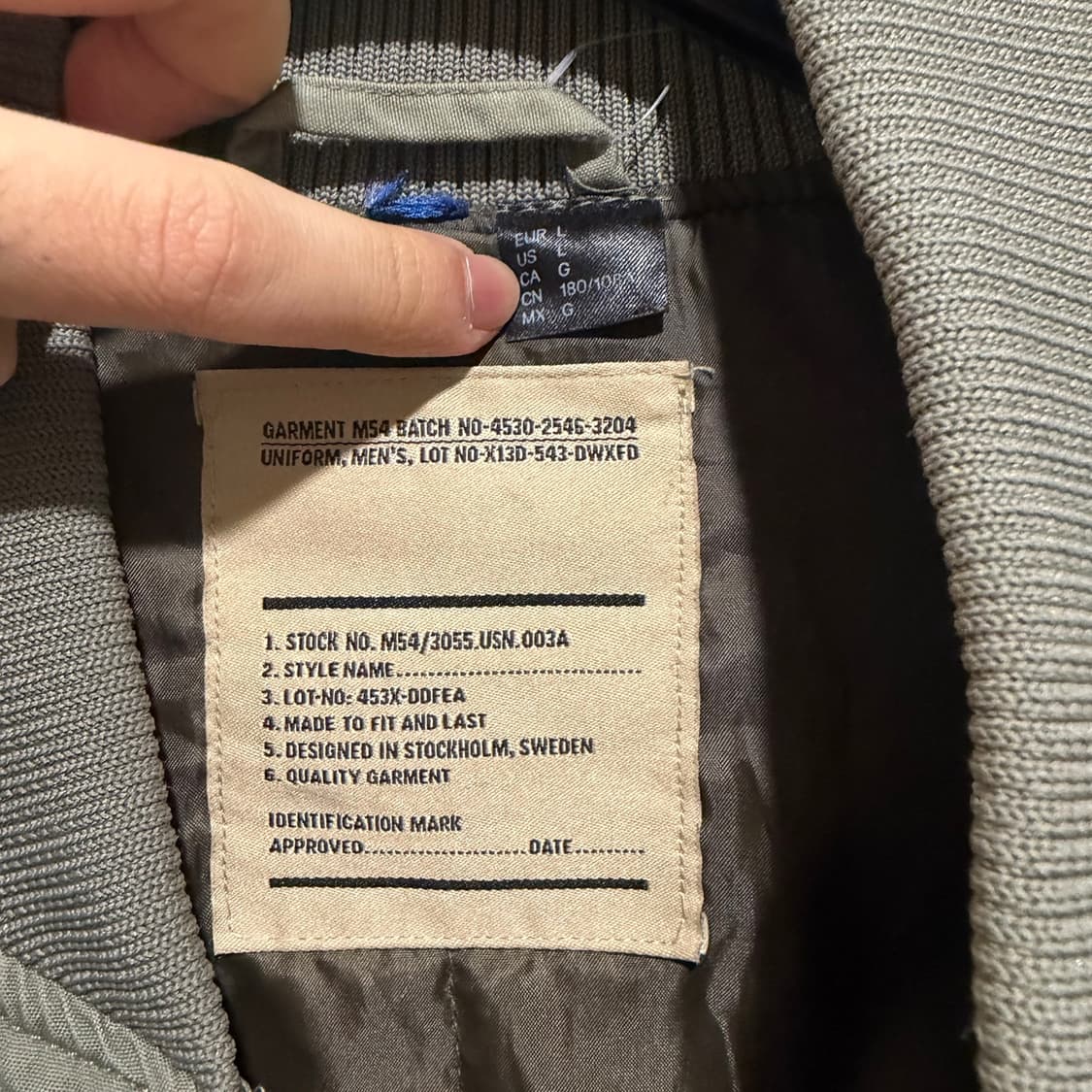 H&M MA-1 봄버자켓 상품이미지5