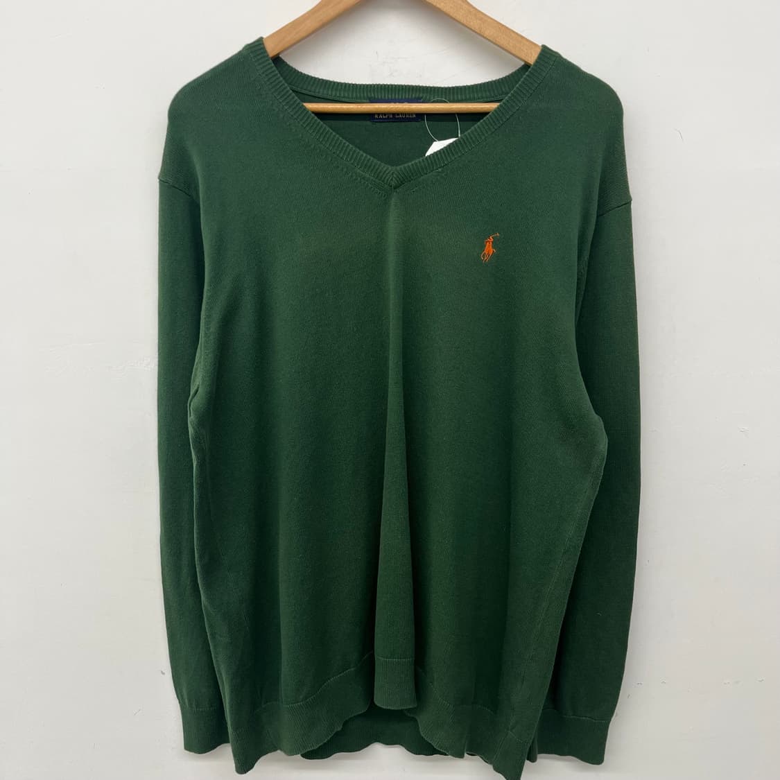 폴로 랄프로렌 브이넥 니트 그린 남xl 상품이미지2