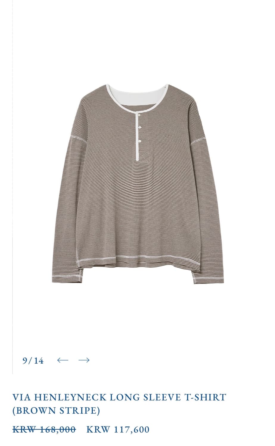 비아플레인 HENLEYNECK LONG SLEEVE T-SHIRT 상품이미지1
