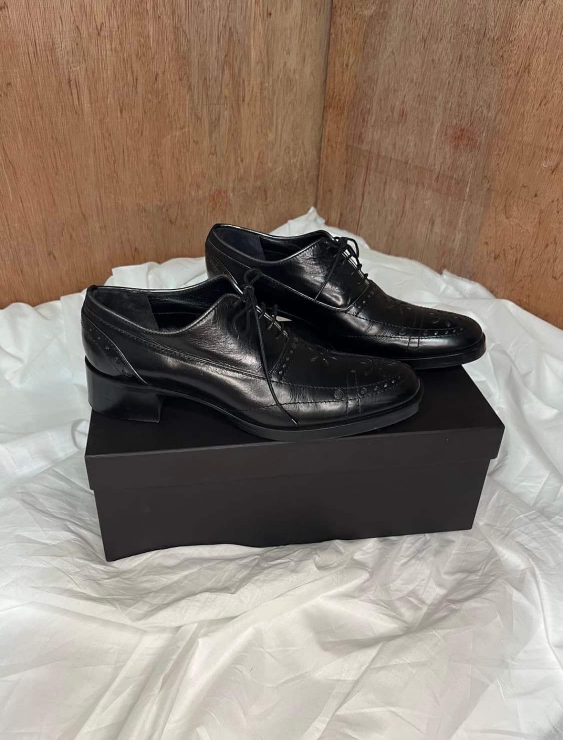 질샌더 플로럴 브로그 레더 더비 슈즈 상품이미지2