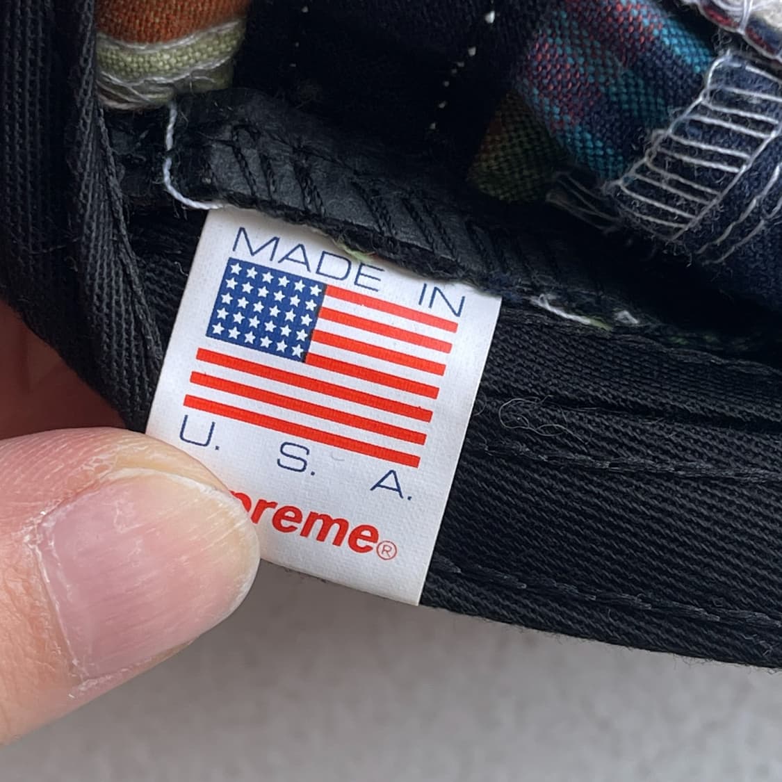 슈프림 마드라스 체크 패치 워크 S로고 6패널 캡 상품이미지7