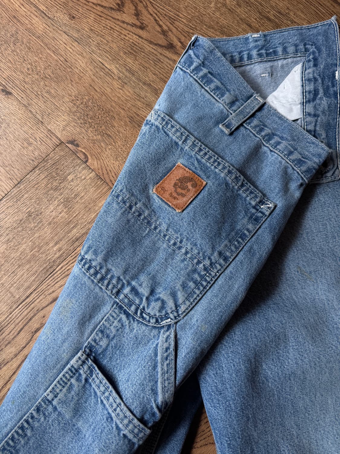 [32]00's 칼하트 USA 빈티지 워싱 싱글니 카펜터 워크 데님 팬츠 상품이미지4