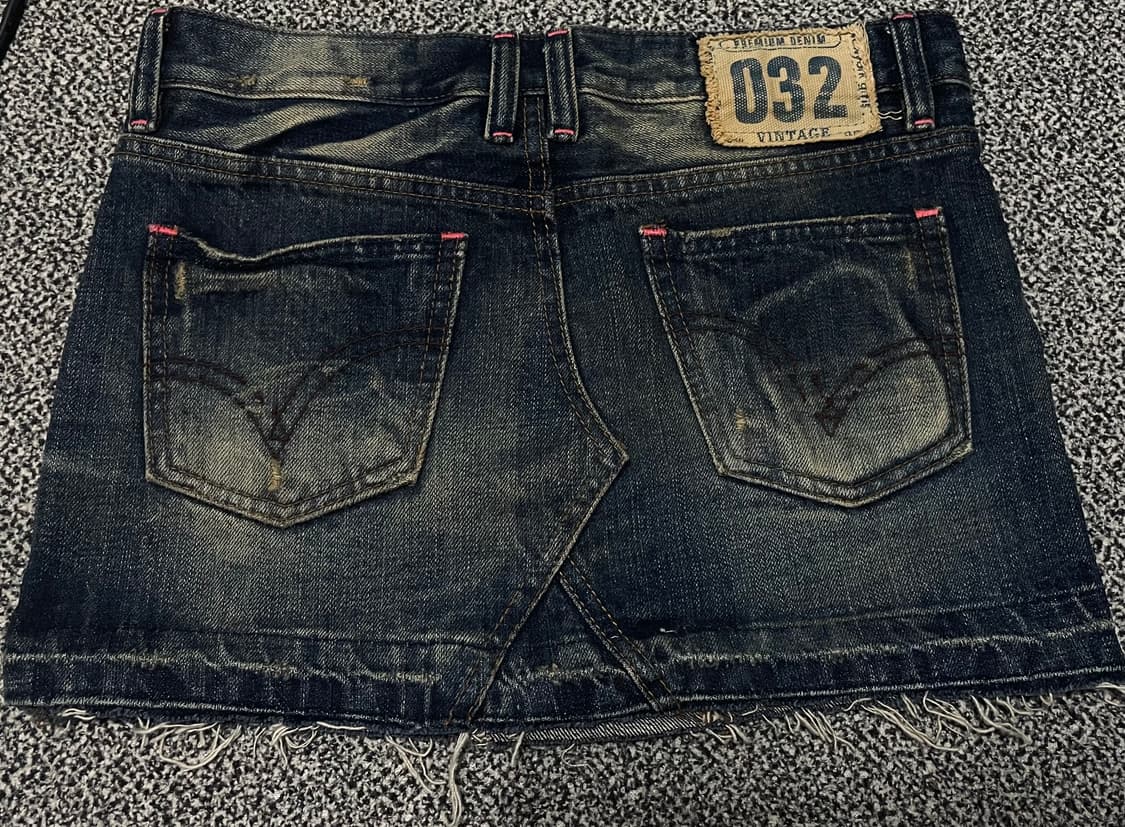 York Gitis 빈티지 데님 미니 스커트 S 상품이미지2