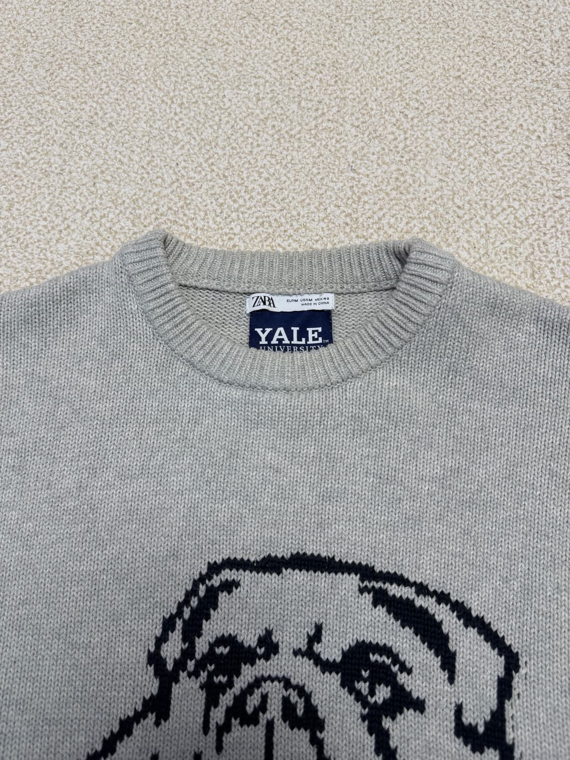 자라X예일 유니버시티 불독 코튼 니트 상품이미지3