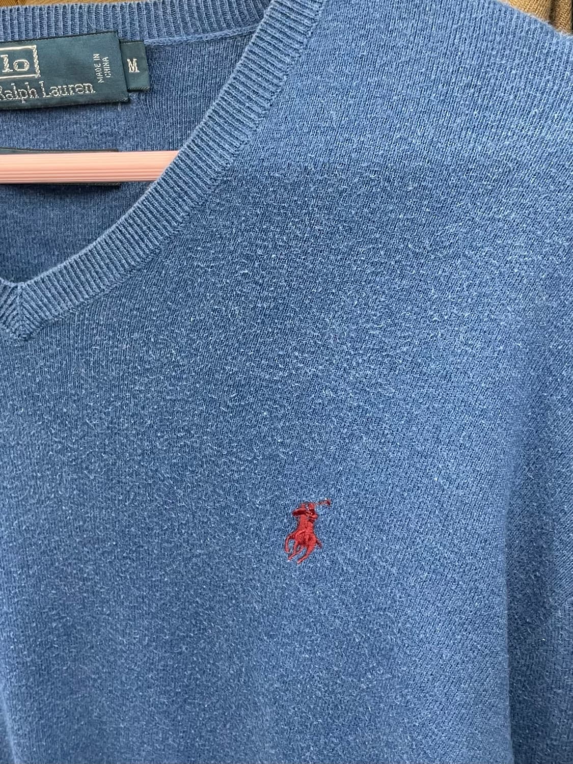 PRL 폴로 랄프로렌 피마코튼 브이넥 니트 상품이미지5