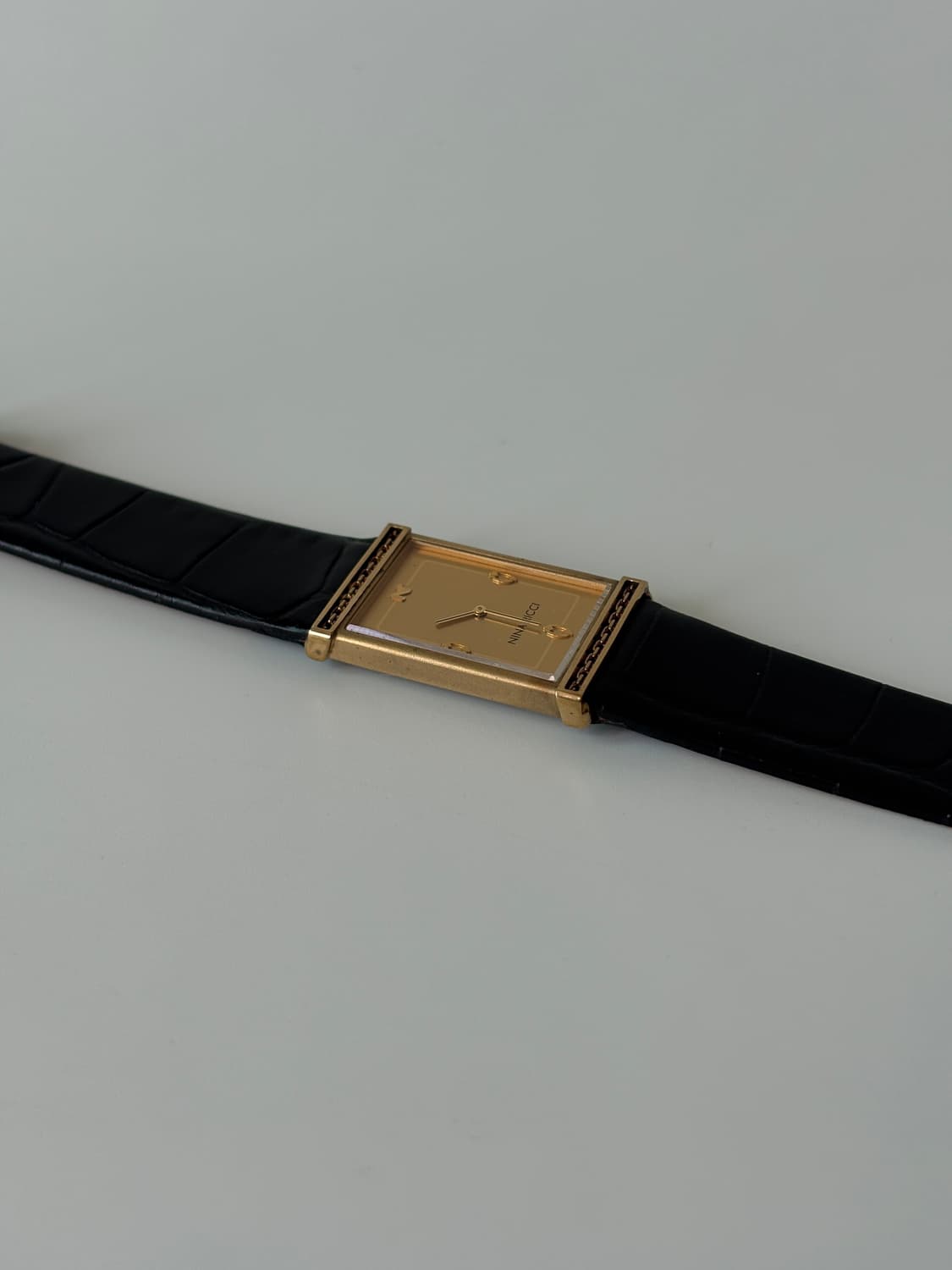 1980s Nina Ricci Gold Square Quartz 상품이미지5
