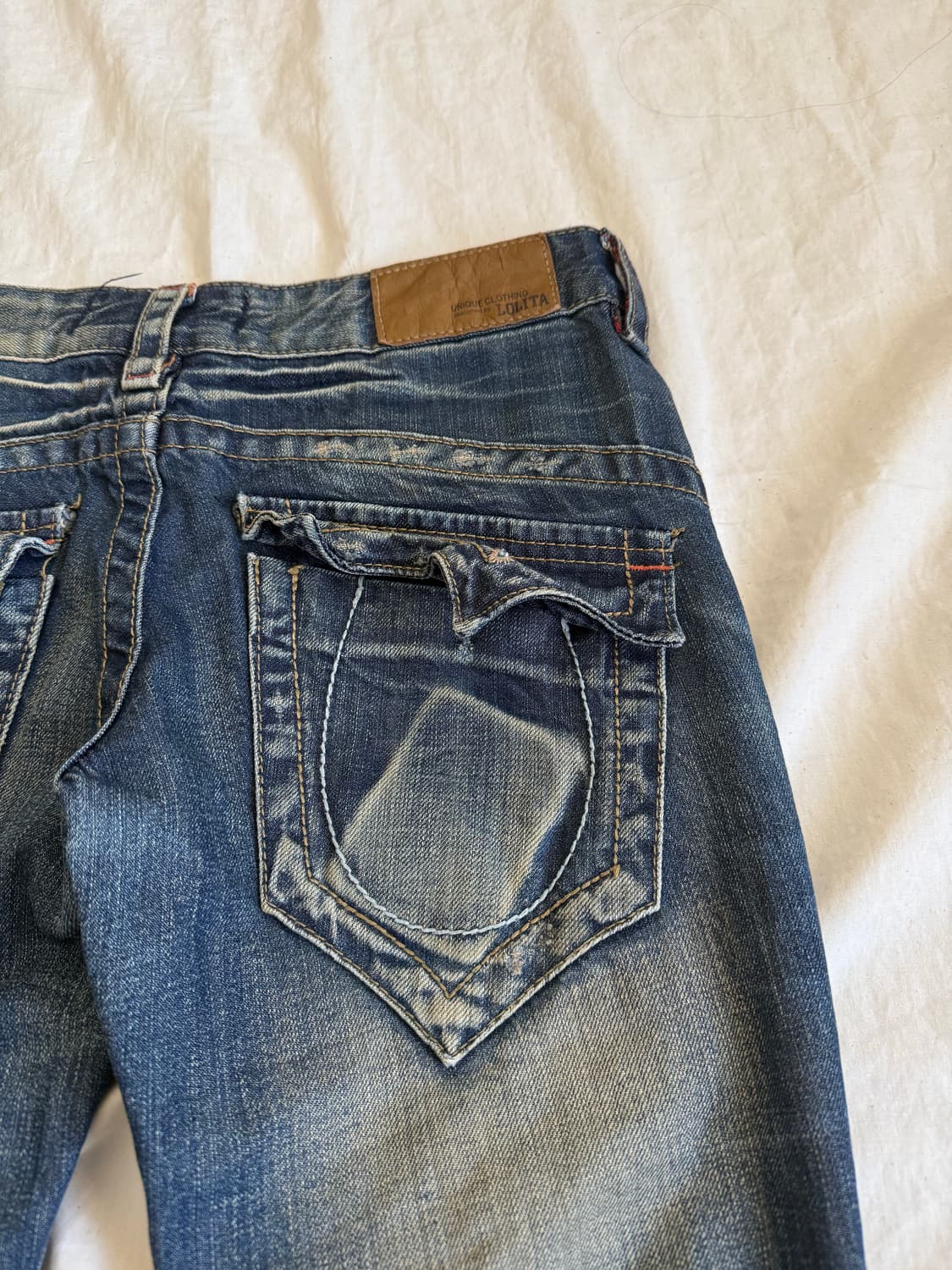 Y2k 로우라이즈 세미 부츠컷 데님팬츠 상품이미지9