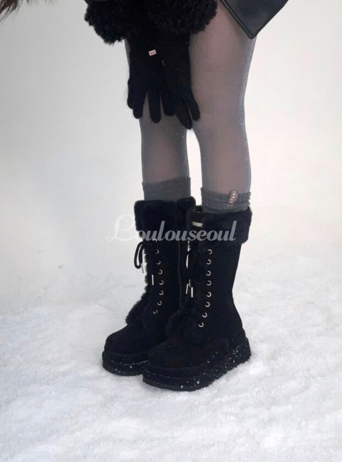 루루서울 윈터 엔젤 퍼 부츠 미디 230 상품이미지5