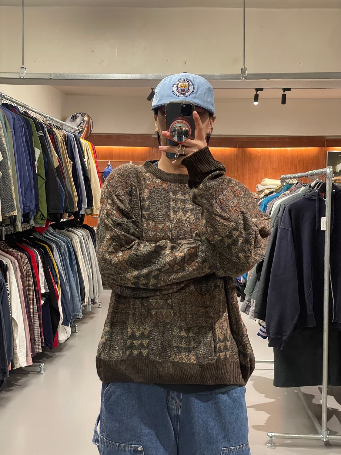 빈티지 패턴 니트   상품이미지1