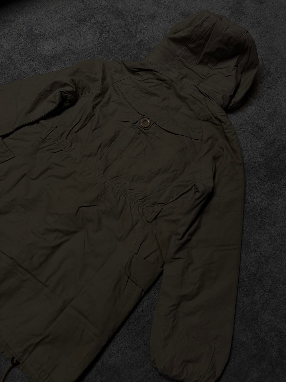 Vintage y2k punk grunge fur hood parka 상품이미지5