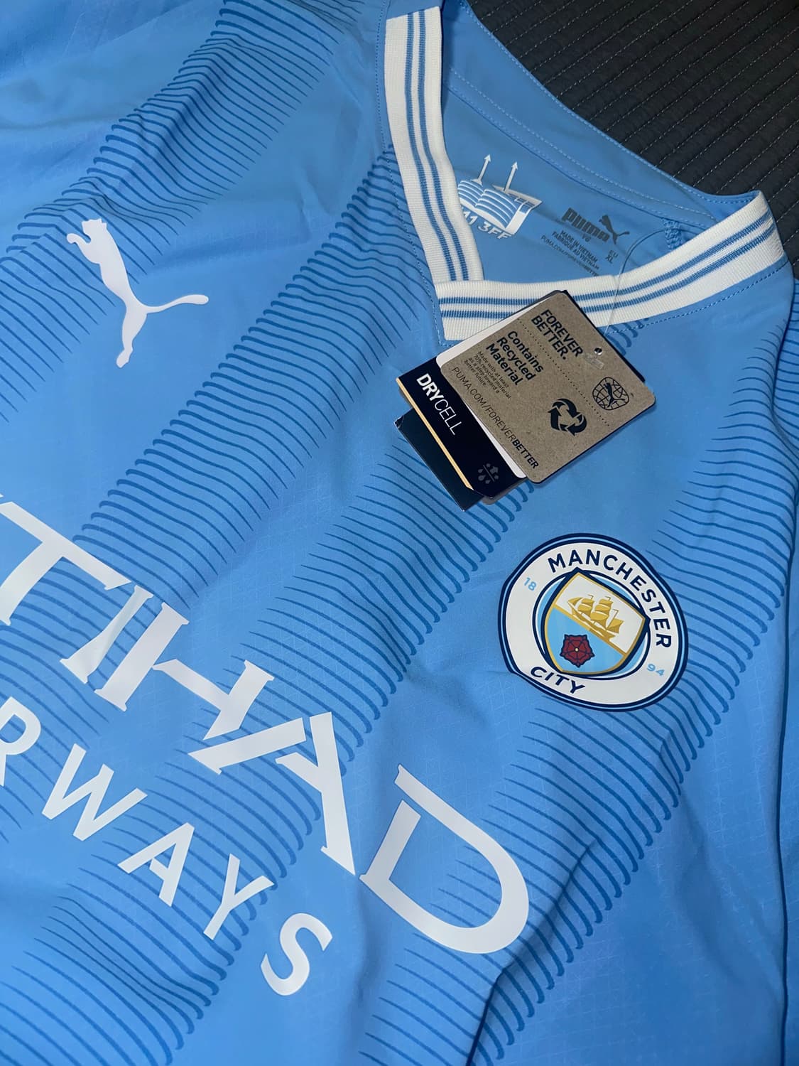 [XL] 새상품 어센틱 맨시티 유니폼 23/24 상품이미지1