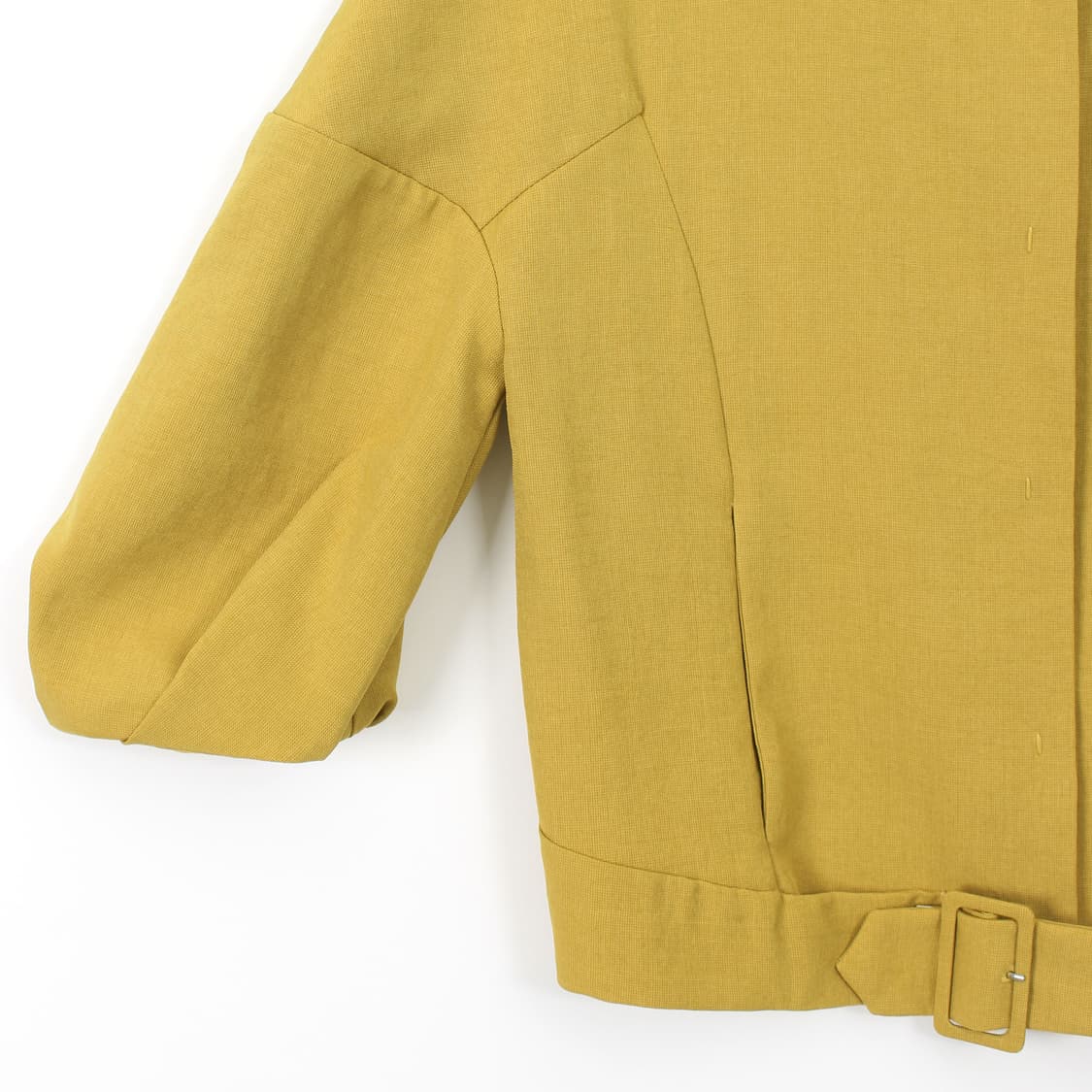 마르니 옐로우 벌룬 7부소매 코튼 면 벨트 자켓 상품이미지7