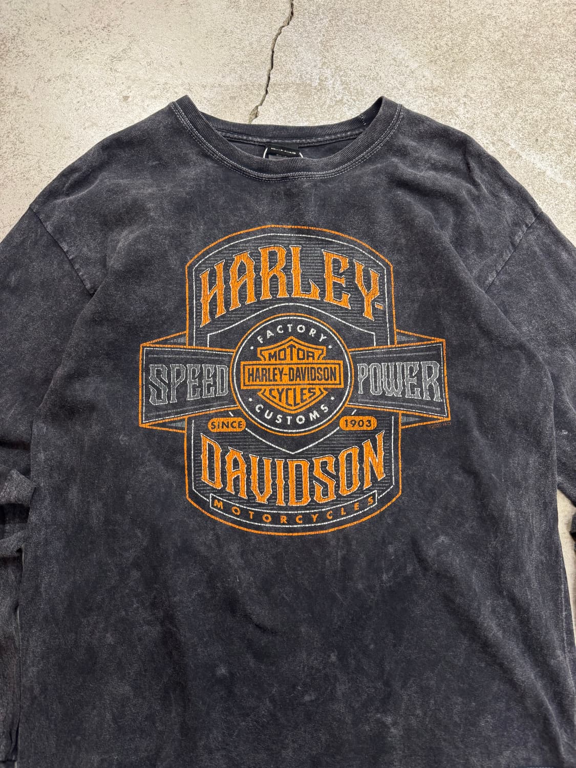 할리데이비슨 워싱 롱슬리브 상품이미지3