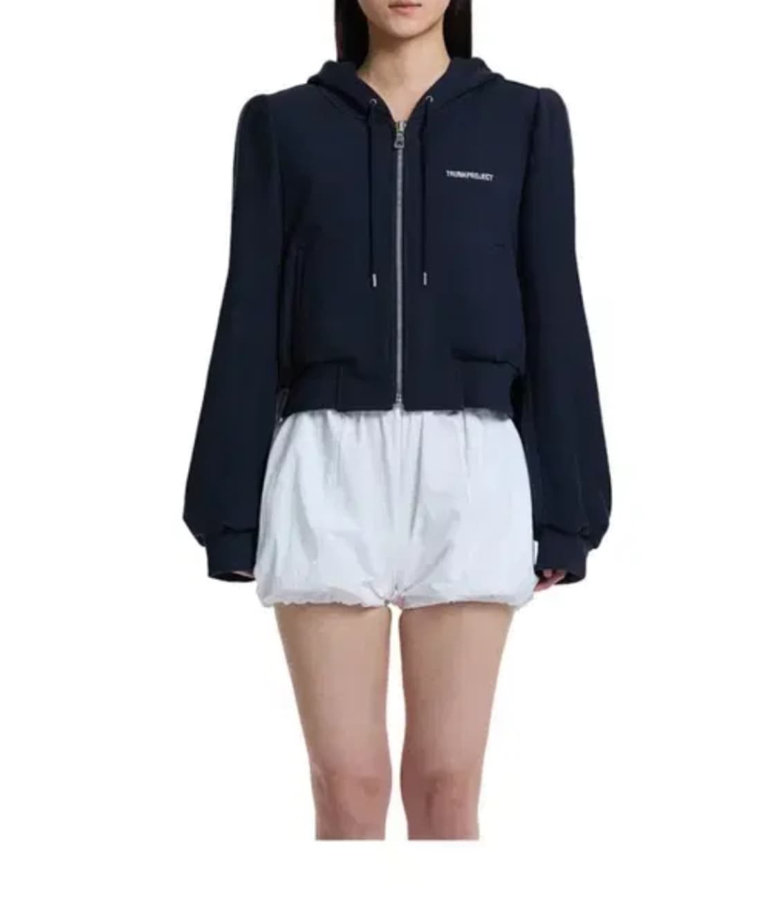 50% 트렁크프로젝트 패드 숄더 후드 자켓 네이비 상품이미지1