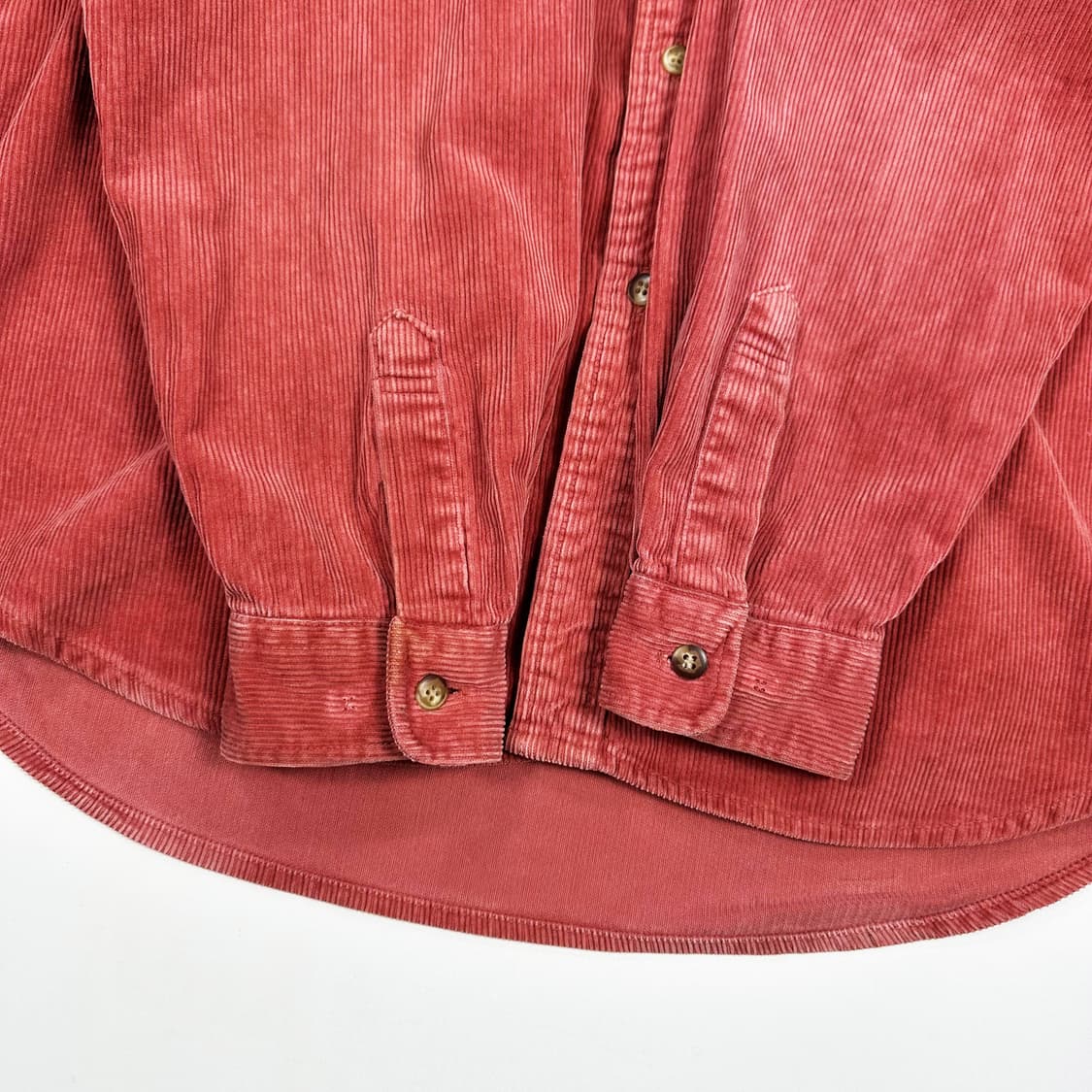 90s 쌍방울 LEE 헤비코튼 코듀로이 셔츠 실측L 상품이미지4