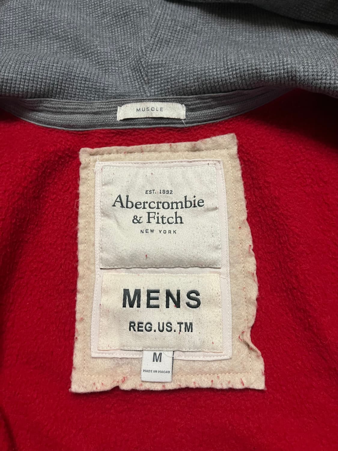 아베크롬비 후드집업 레드(M) 상품이미지3
