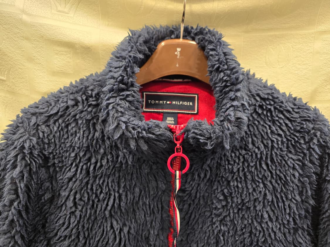 타미힐피거 네이비 뽀글이 플리스 집업 자켓 95 상품이미지2