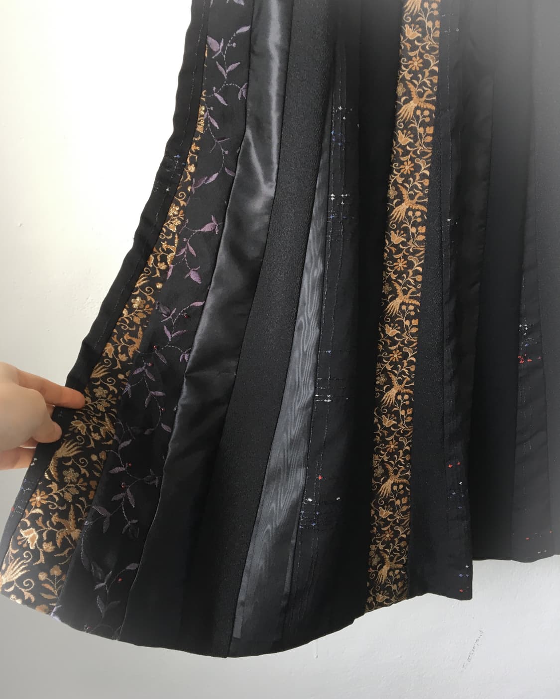 Oriental mood patch work point long skir 상품이미지3