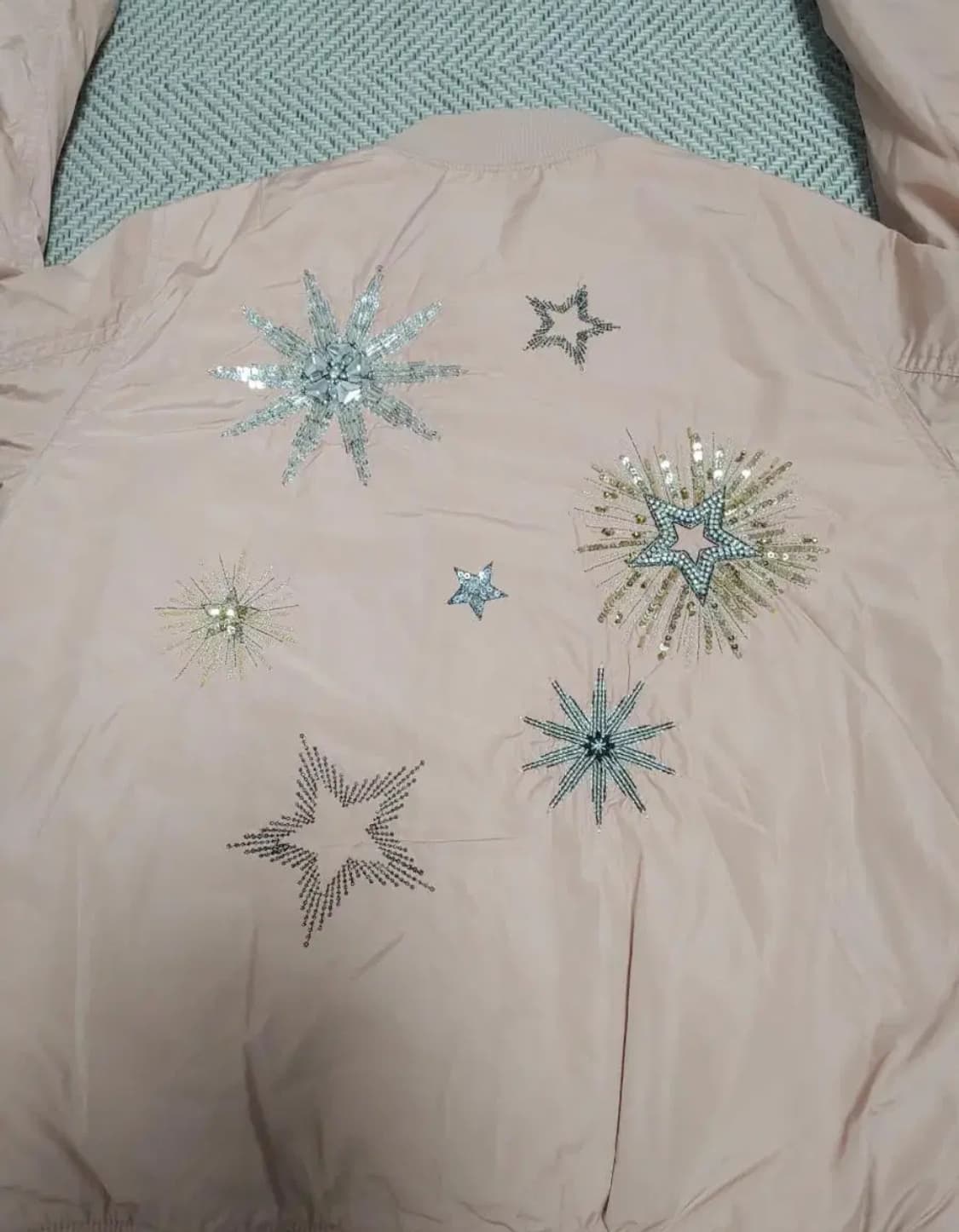 게스 여성 비딩스타 패딩 봄버 / 블루종 / (55) 상품이미지5