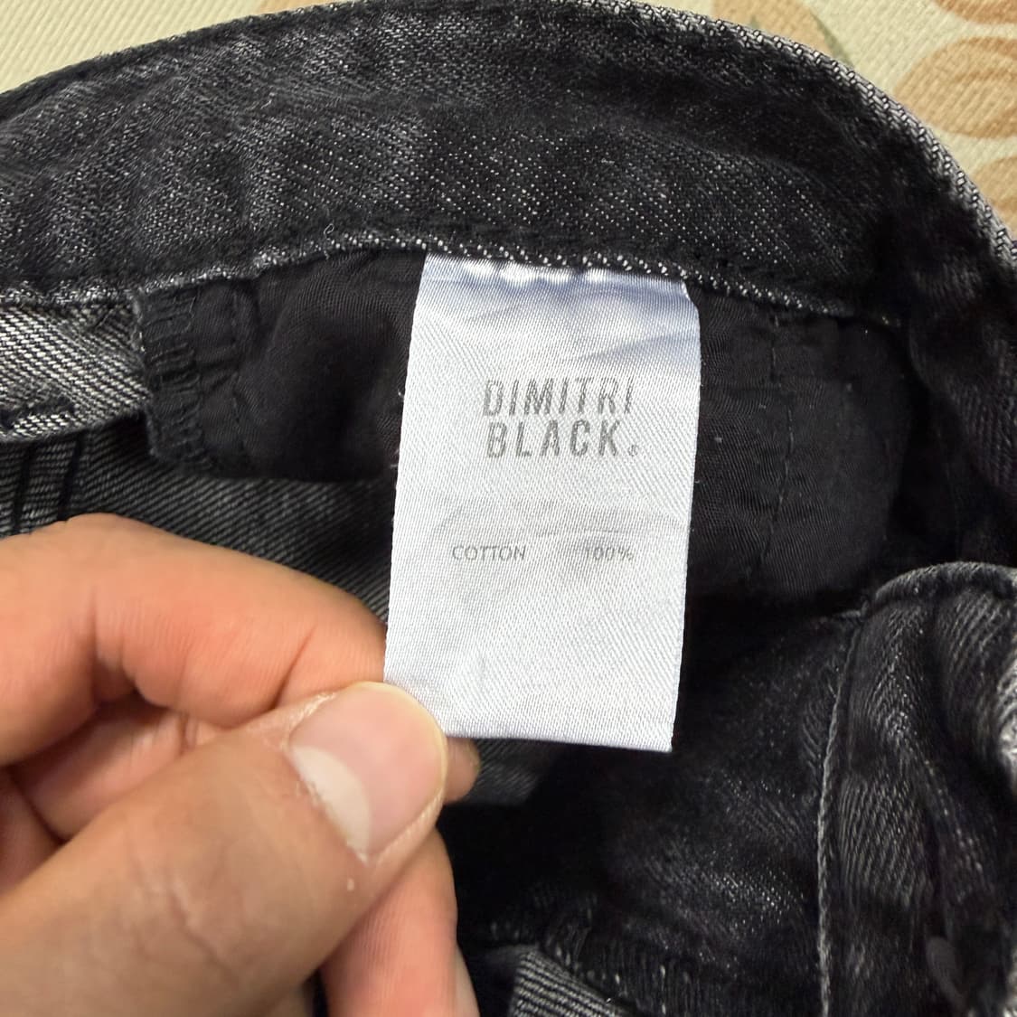 (1)디미트리 블랙 Dimitriblack 흑청 카고데님팬츠 상품이미지4