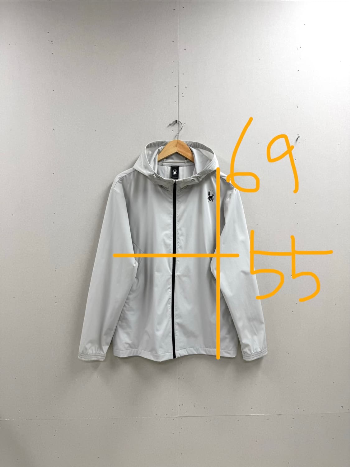 남성 100 L / 스파이더 라드패드 바람막이 자켓 라이트그레이 상품이미지2