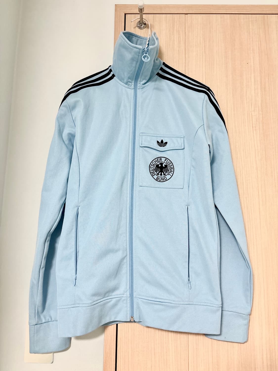 아디다스 져지 독일 유로파 트랙탑 스카이블루 져지 판매 상품이미지1