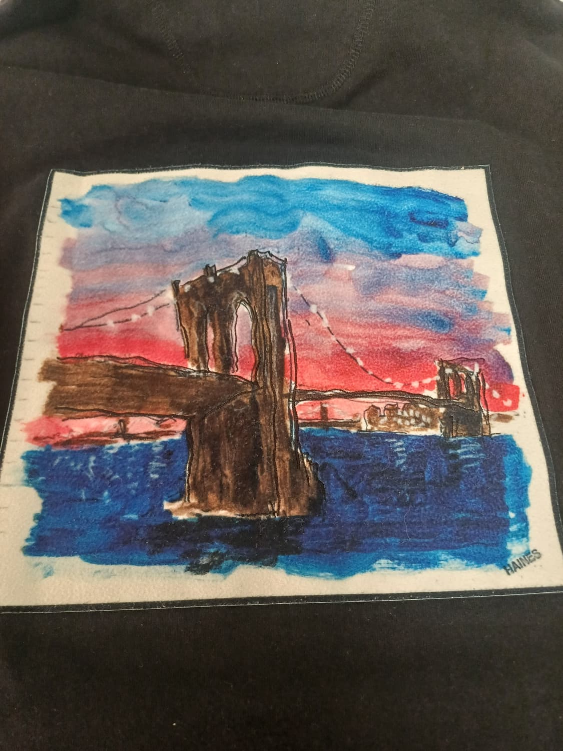 [Rare]질스튜어트뉴욕x리차드헤인즈 콜라보 브루클린 브릿지 후드[S] 상품이미지1