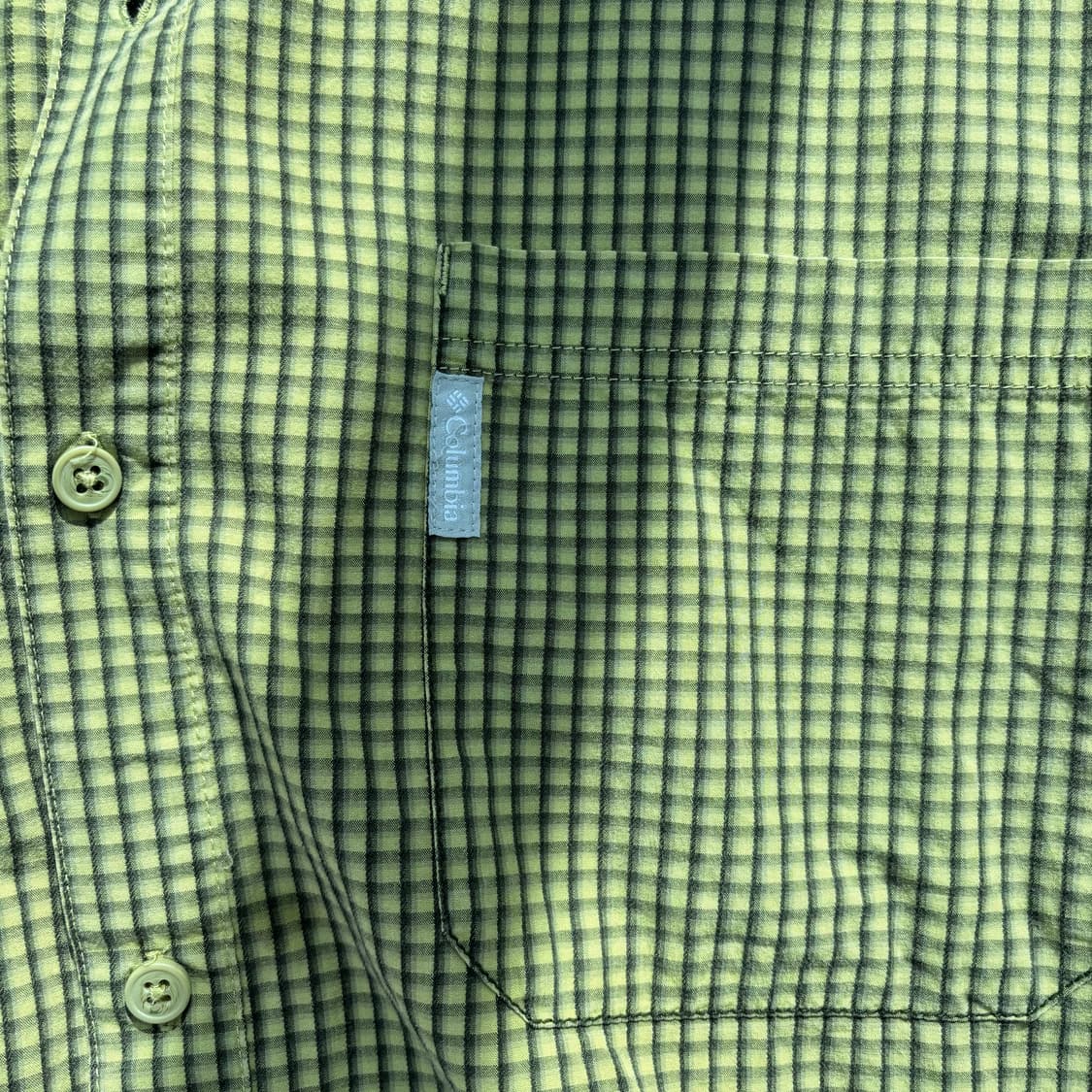 Columbia Olive Mini Check Shirt  콜롬비아 상품이미지3