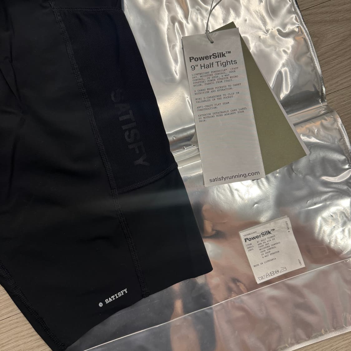 [L] 새티스파이 파워실크 9인치 하프타이츠 상품이미지2