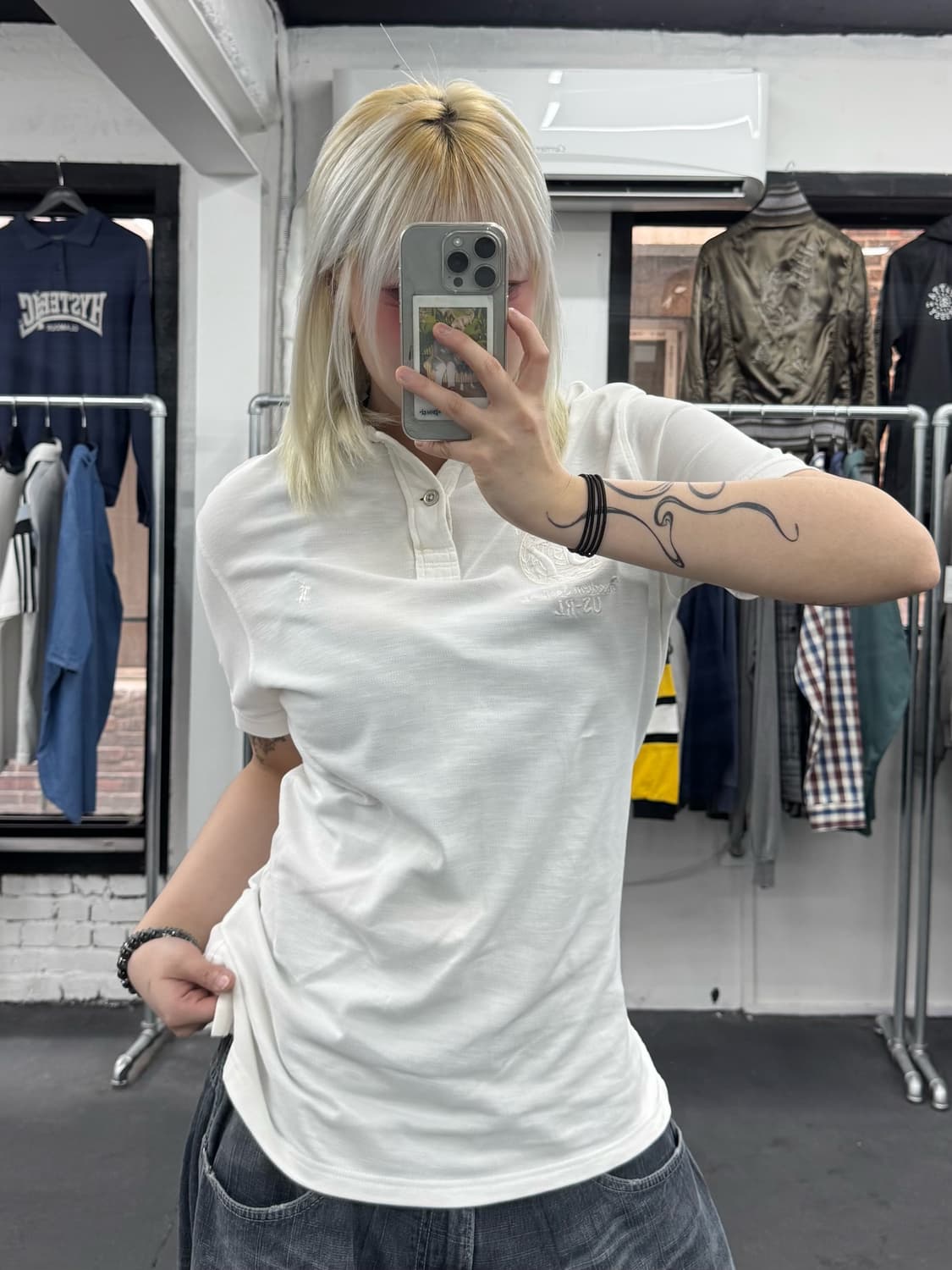 폴로 랄프로렌 화이트 포니 자수 PK 티서츠 상품이미지3