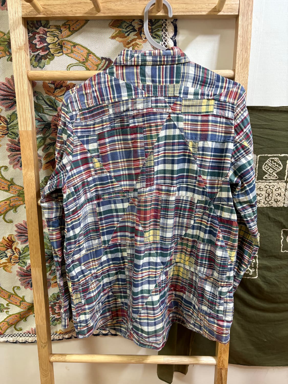 히피 패치 워크 긴팔 셔츠 상품이미지3