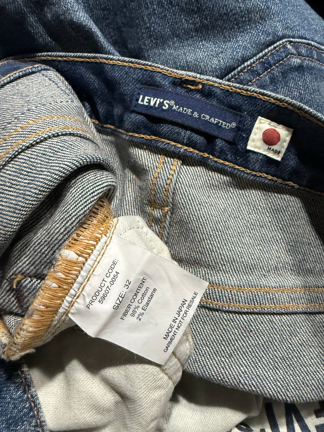 Levis 리바이스 재팬메이드 LMC 512 데님팬츠 상품이미지6