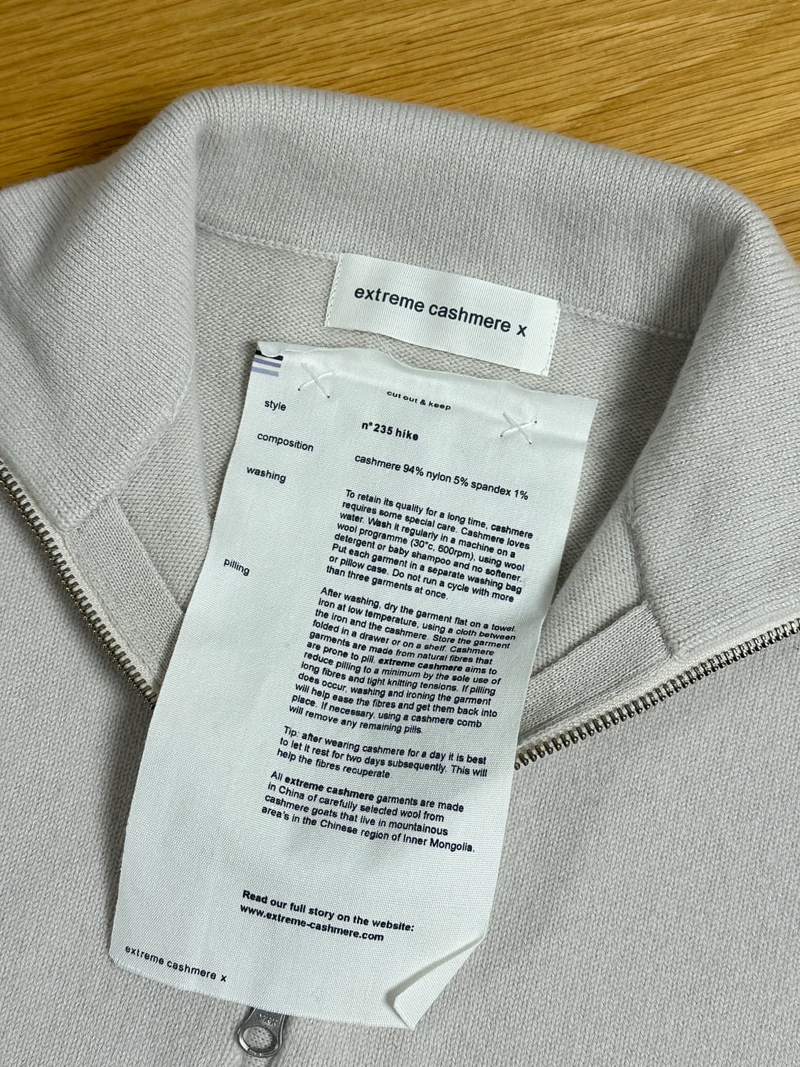 [OS] 익스트림 캐시미어 n.235 hike 니트 상품이미지5