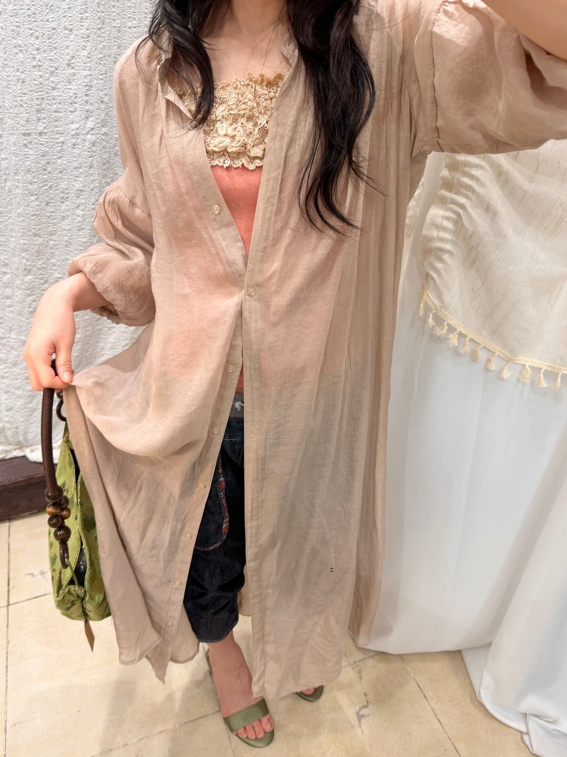 Bare Elegance Shirt Dress 상품이미지1