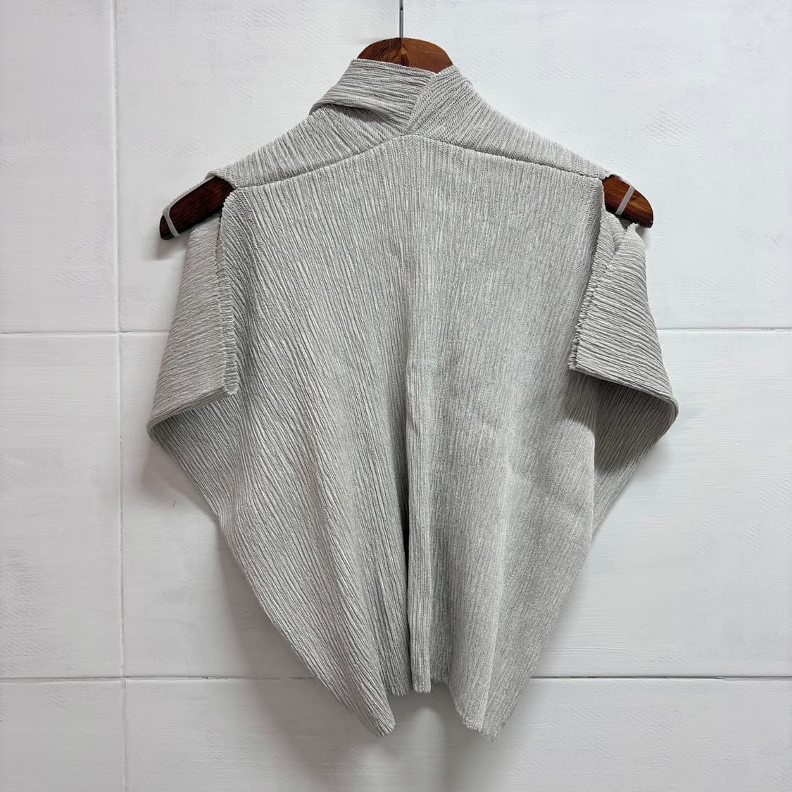 Y.K PRESE 플리츠 그레이 가디건 JPN 상품이미지6