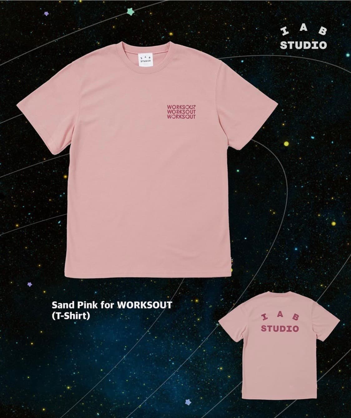 IAB STUDIO x Worksout Sand Pink T-Shirt 상품이미지8