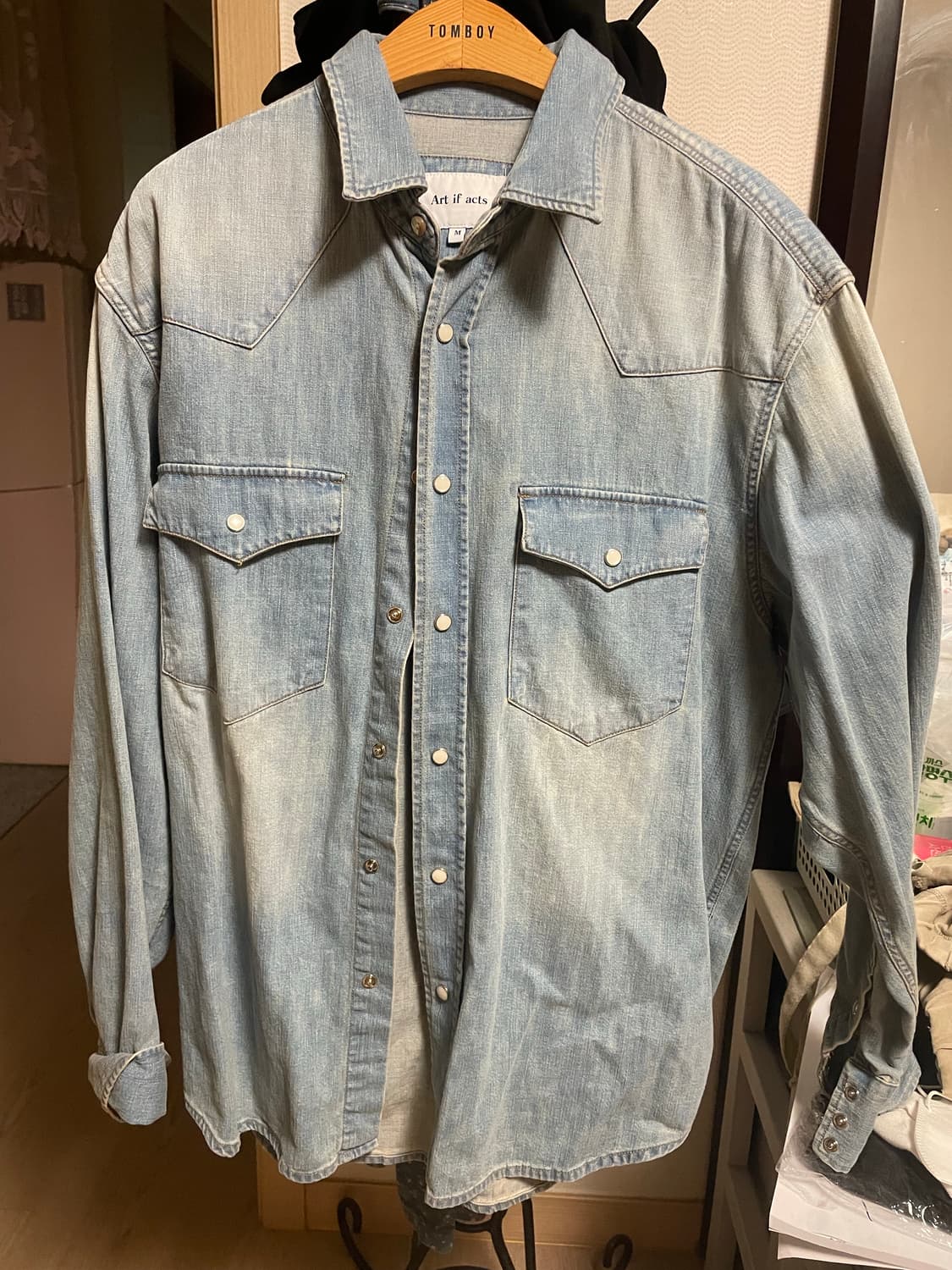 아트이프액츠 웨스턴 데님셔츠 m 상품이미지1