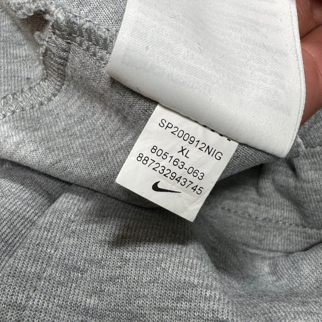 (바배) 나이키 테크 플리스 그레이 팬츠 상품이미지5