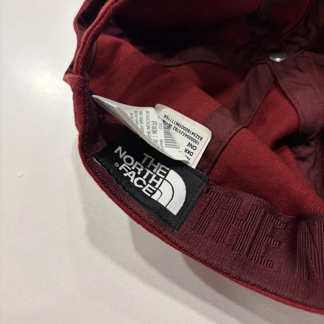 노스페이스 볼캡 버건디 레드 상품이미지5