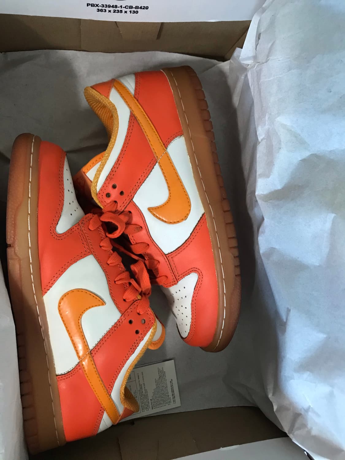 나이키 덩크 로우 오렌지 블레이즈 245사이즈 상품이미지1