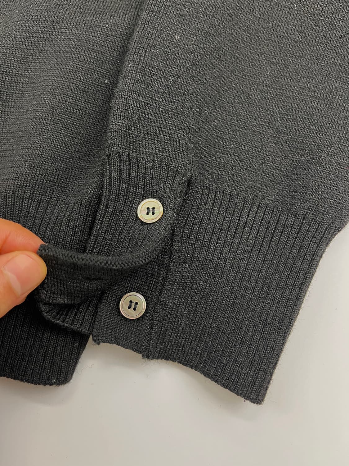 LMOOD 엘무드 오디너리 크롭 가디건 블랙 상품이미지6