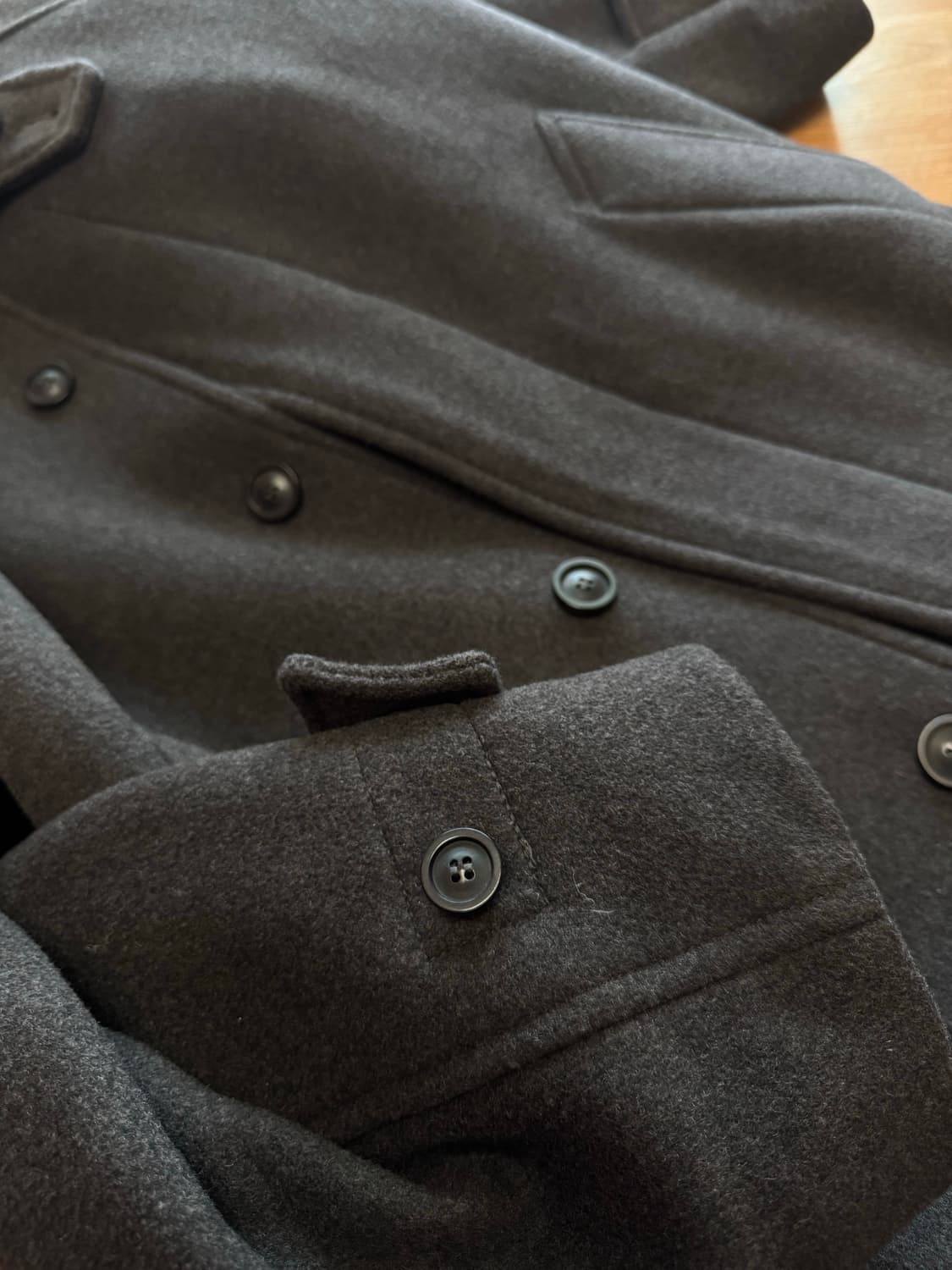 24fw 쿠어 캐시미어 블랜드 발마칸 코트 신더그레이 L 상품이미지2